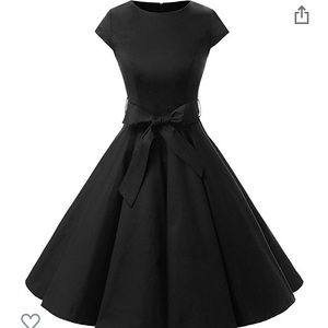 Women’s 1950’s style black dress